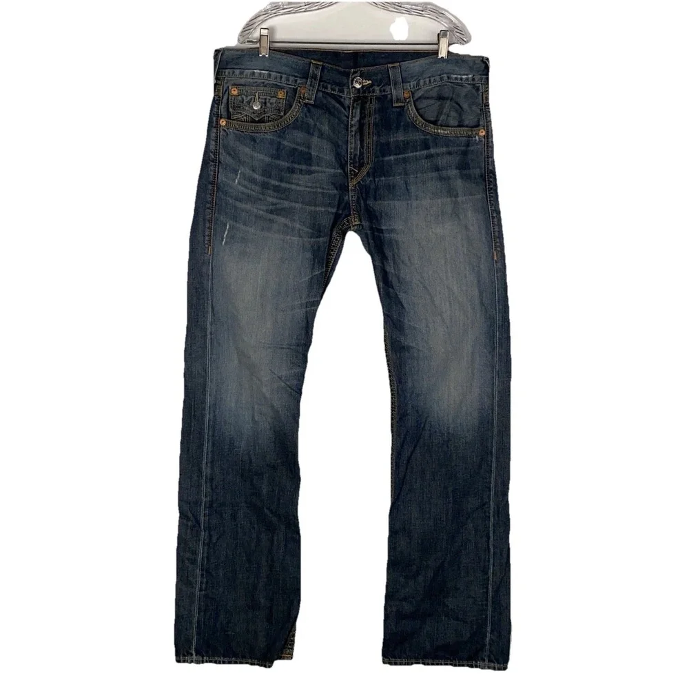 True Religion Bild Whiskey Double Stitched‎ Men's Size 38x34